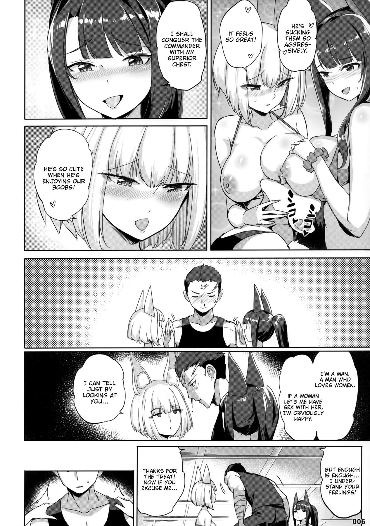 Hentai Manga Comic-Akagi Kaga Threesome-Read-7